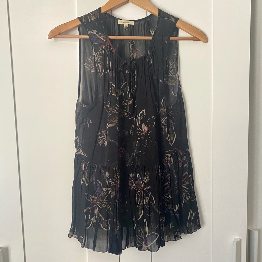 Aritzia Wilfred summer blouse